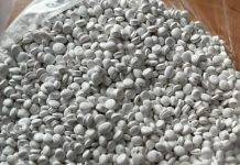 Regranulat polipropylenu z kredą